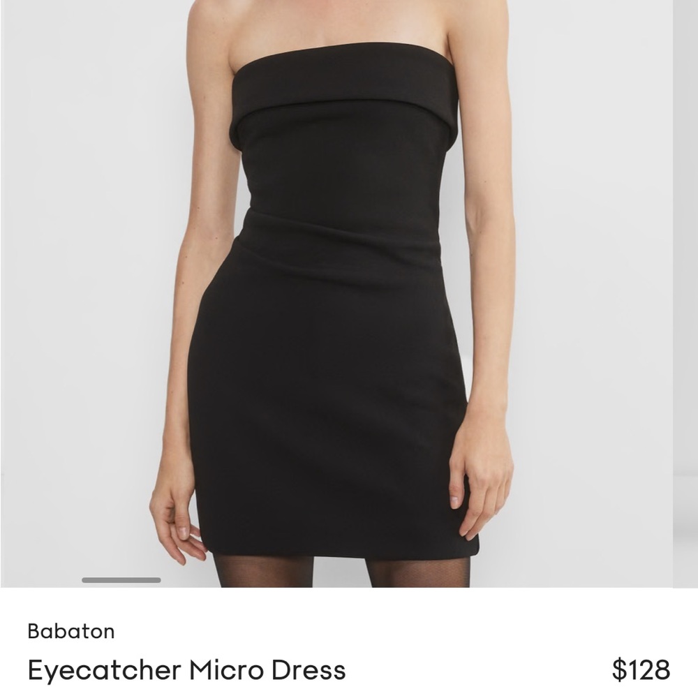 Aritzia Eye catcher Micro Dress in black